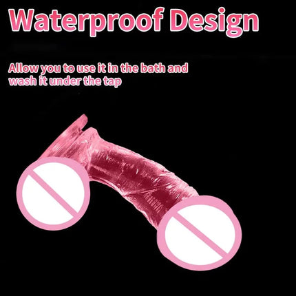 Soft Pink Dildo with Suction Real Dildo Fake Dick Penis Erotic Adult Gay Sex Toys Anal Plugs for Women Sexyshop Penis Products