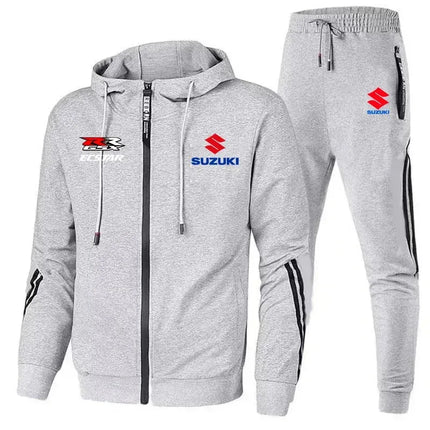 2026 Suzuki Logo Men's Hooded Sweatshirt Casual Set Style New Model Suzuki Pattern Fashionable Simple Hoodie
