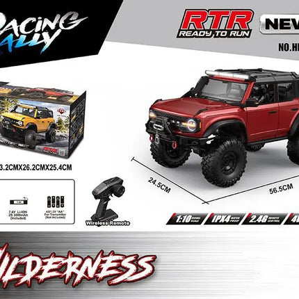 Huangbo R1001 1/10 Rc Car 2.4g Full Scale Simulation Climbing Off-Road Vehicle Model Adult Boys Remote Control Toys Xmas Gift
