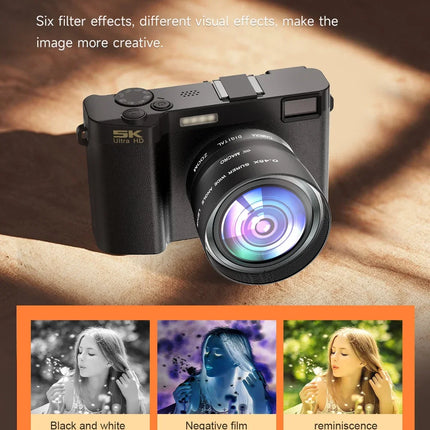 5K Professional Digital Camera Wide Angle Digital Zoom 64MP Camcorder Photography 3 Inch Screen Vlog Video Recorder WIFI Webcam