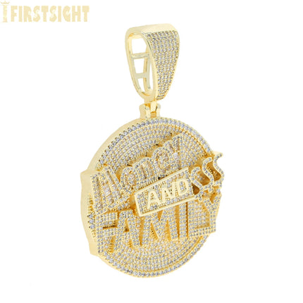 New Hip Hop Money Pendant Necklace Gold Color Iced Out Bling CZ Cubic Zirconia Letters Rich Dollar Charm Men Women Jewelry