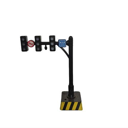 Safety Education Traffic Light Toy Traffic Signs and Crosswalk Light Signal Toys Signpost Barrier Speed Limit Indicator Warning