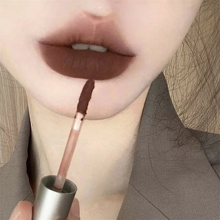 6 Color Long-Lasting Waterproof Matte Velvet Lip Gloss Mist Liquid Matte Lipstick Non-stick Cup Lip Glaze Lip Makeup Cosmetics