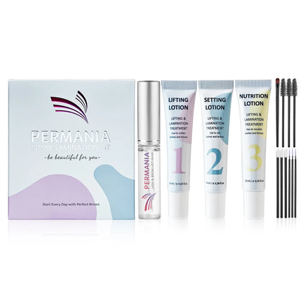 PERMANIA 10-12 Minutes Sachet Lifting Brow Lamination Kit Calia Perm And Fixation Individual Package Eyebrow Lifting Tools