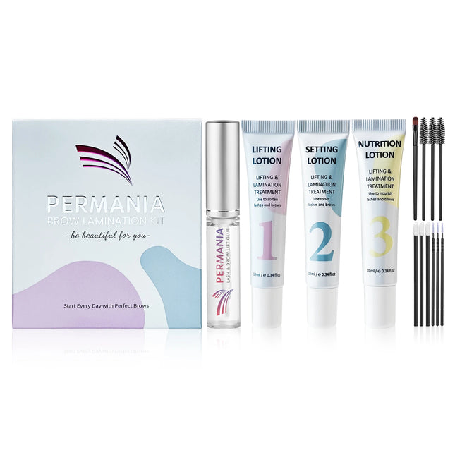 PERMANIA 10-12 Minutes Sachet Lifting Brow Lamination Kit Calia Perm And Fixation Individual Package Eyebrow Lifting Tools