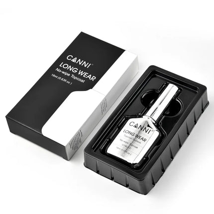 Canni TPO FREE HEMA FREE 18ml Long Wear Diamond Nowipe Top Coat Peeloff Base Coat Soak Off UV LED Gel Polish Nail Manicure