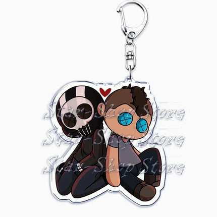Hot Military Game Ghost Chibis Keychains for Accessories Cod Soldier Soap Simon Riley Keyring Jewelry Fans Friends Gaming Gifts