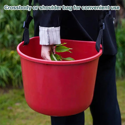 Fruit Picking Bucket Ergonomic Multifunctional Harvest Carrier Bag for Outdoor Farm and Garden Use Convenient Fertilizer Holder