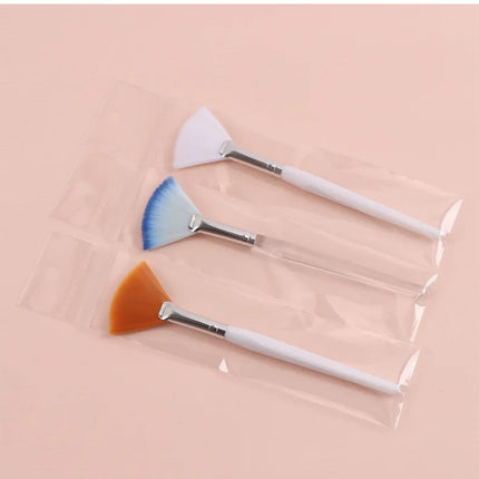 1/8pcs Fan Acid Brush Practical Facial Brushes Soft Portable Mask Brushes Soft Brush Skin Management Beauty Salon Brush Tool