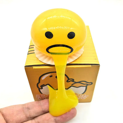 Puking Egg Stress Balls - Funny Vomiting Slime Squeeze Toys for Kids & Adults - Novelty Prank Gifts for Easter