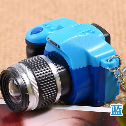 New Mini SLR Model Camera Keychain Car Key Ring  LED Flashlight Colorful  Key Chain Best Party Gift Jewelry Wholesale 17233