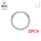 1PCS Silver Color 1 / China Mainland / 18G 1.0x8mm