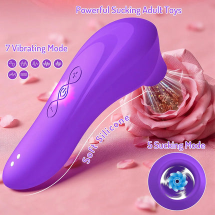 Clit Sucker Vagina Sucking Vibrator Clitoris Stimulator Blowjob Oral Nipple Licking Sex Toy for Women Masturbator Erotic Product