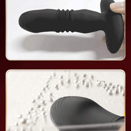 Thrusting Anal Vibrator Men Bluetooth APP Vibrator Remote Control Telescopic Prostate Massager Male Prostate Stimulator - VIBRATEUR