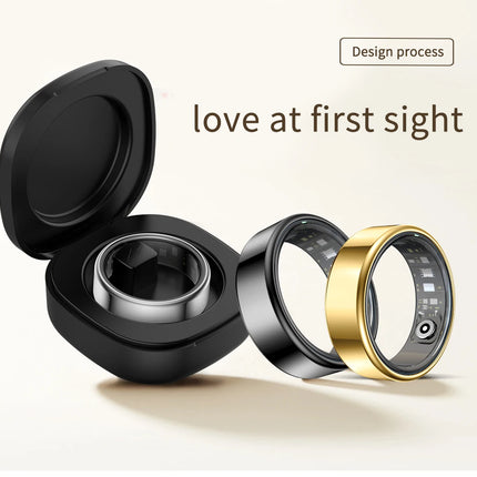 R99 Smart Ring Lightweight 2.9g 5ATM Heart Rate Blood Oxygen Sleep Health Monitor Calorie Step Distance Sport Fitness Tracker