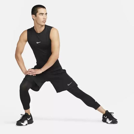 Nike Dri-FIT Pro Men Solid Quick Dry Sleeveless Compression Training Vest FB7915-010