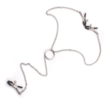 Sexy flirt Nipple Clamps Labia Breast Nipple Clamps With Chain Clips Slave Bdsm Fetish Erotic Toys Sex Tool For women Adult Game