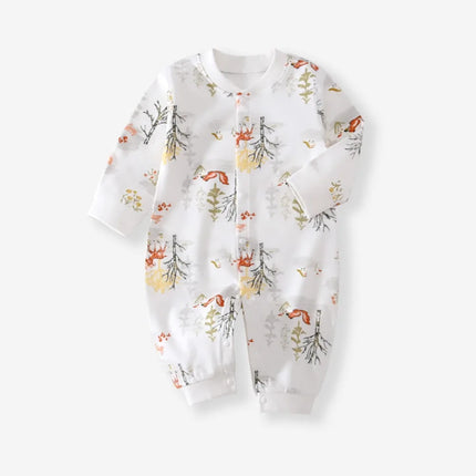 Spring Autumn Newborn Baby Boy Girl Romper 100% Pure Cotton Soft Cartoon Bodysuit 1-12 Months
