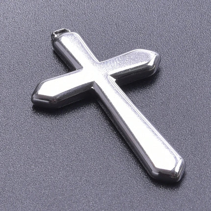5pcs/Lot High Quality Stainless Steel Cross Pendants For Jewelry Making Supplies Metal Rose Lava Ankh Cross Charms DIY Materials