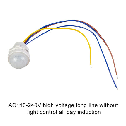 LED PIR No Adjustable Delay Human Body Infrared Detector IR Infrared Motion Sensor Light Switch For Home AC110-240V DC 12V-24V