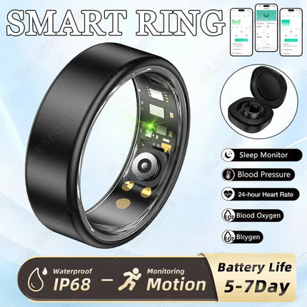 2026 New Smart Ring Men Women Various Colors Health Ring Heart Rate Sleep Monitoring Sports Waterproof Smartring for Android IOS
