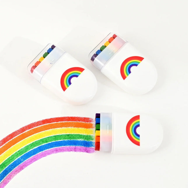 2PCs Rainbow Crayon Paint Rainbow Birthday Party Colorful Theme Party Accessories Party Family Costume Gift Pocket Size
