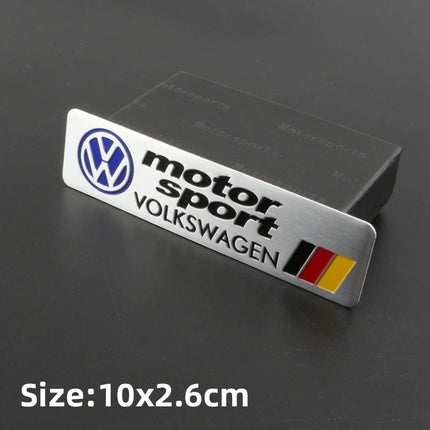 Volkswagen Series Aluminum Badge Car Body Stickers Decals For VW GTI Polo Golf Passat Tiguan Arteon Touareg Taigo Caddy Jetta CC