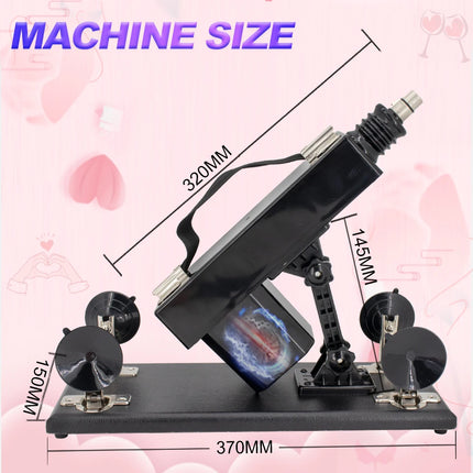 FREDORCH Sex Machine for Woman Adjustable Masturbating Pumping with 3XLR Accessories Sex Gun Love Machine for Men Adult Toys