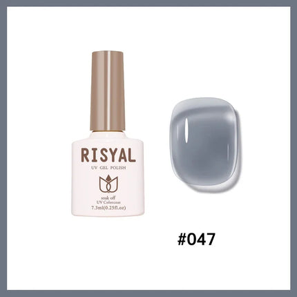Jelly Transparent Ice Through Gel Nail Polish Pink Skin Color Semi Permanent Manicure Top Coat Soak Off UV Gel Varnish Nail Art