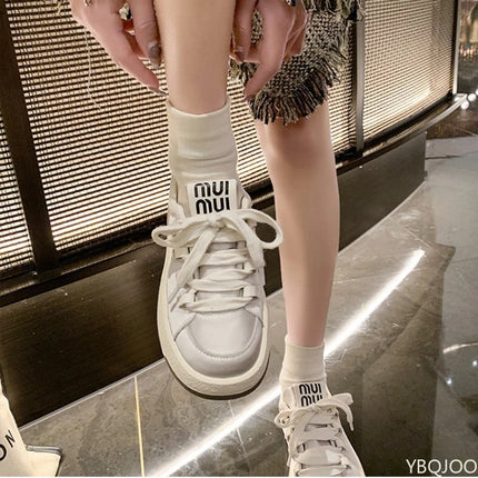 Women's Thick Soled Casual Board Shoes 2025 New Spring and Summer Sports Shoes Women's Shoes Soft Soled Comfortable Sports Shoes