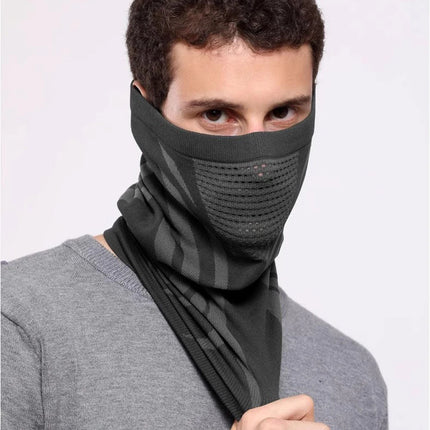 Windproof Warm Zebra Striped Face Mask/Scarf - Ideal for Motorcycle, Running, Skiing, Snowmobile - Winter Outdoor Protection