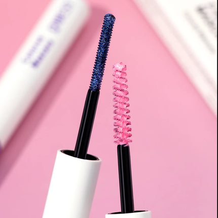 2 in 1 shiny mascara, light texture, smooth application, lasting luster, natural makeup effect