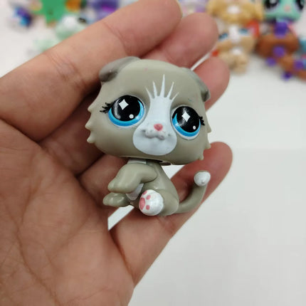 Original LPS Pet Toys Cute Animal Can Shake Head Kitten Collection Toys for Girls Christmas Birthday Gift