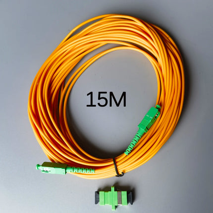 Fiber Optic Patch Cable 1.5M/2M/3M/5M/10M/15M/20M/30M/40M SC/APC-SC/APC Single Mode Extension Wire FTTH Cable Free Adapter