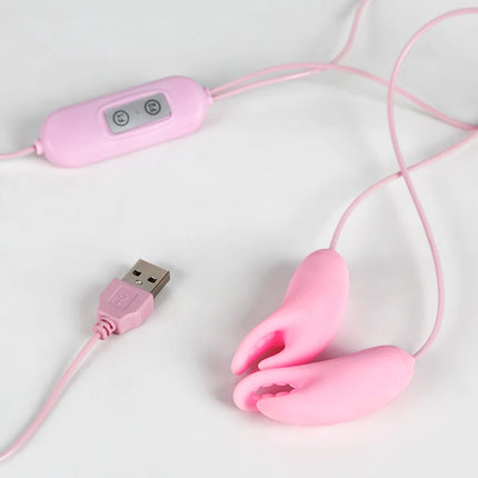 10 Frequency Nipple Clamps Clitoral Sex Toys for Women Couple Breast Massage Clip Nipple Vibrator Nipple Clitoral Stimulation
