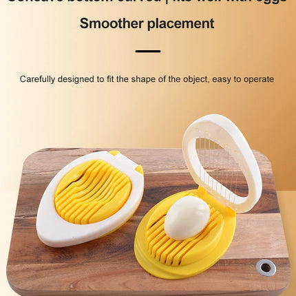 1pc Stainless Steel Multi-purpose Egg Cutter Light and Convenient Creative Egg Slicer Egg Divider Kitchen Accessory