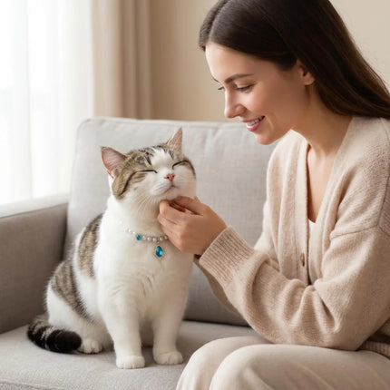 Decorative Pet Necklace For Cats And Small Dogs Shiny Ornament Pendant Pet Jewelry For Kitten Puppy Party Photo