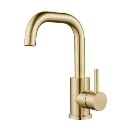 304 stainless steel kitchen faucet brushed gold wash basin hot and cold faucet bathroom swivel faucet