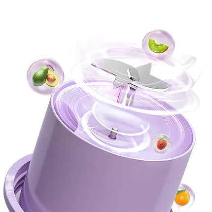 Portable Mini Blender USB Rechargeable Juicer Cup Electric Fruit  Mixer Home Travel Outdoor Personal Smoothie Juice Maker
