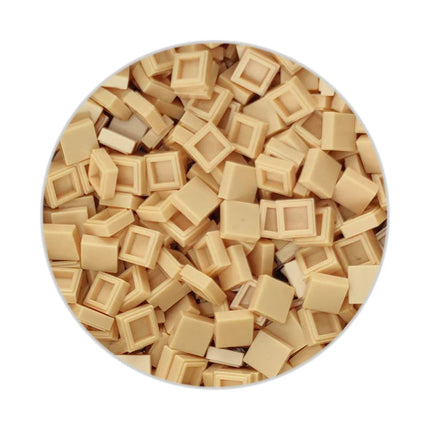 200/330/660pcs MOC Pixel Particles Plate Smooth 1x1 DIY Building Blocks Flat Square Bricks Halloween Christmas Children Toy 3070