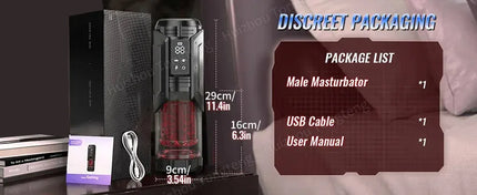APP LED Automatic Male Masturbator Cup 7 Sucking Rotating Licking Thusting Modes Pocket Pussy Stroker Blowjob Sex Toys For Men