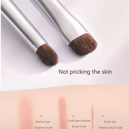 Small Angle Precise Detail Eyeshadow Brush Soft Horse Hair Eyelid Highlighter Lying Silkworm Makeup Brushes Eyes Make Up Tools