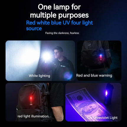 PHILIPS NEW SFL1121 EDC Flashlight LED Rechargeable Mini EDC Keychain Flashlights Camping Lamp For Hiking Self Defense