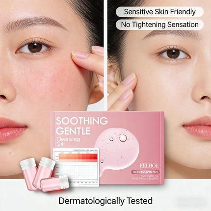 Gentle Makeup Remover Oil Effectively Remove Facial Makeup Deep Cleaning Pores Suitable for All Skin Types Soothing Cleaning Oil