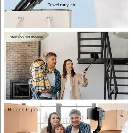 FGCLSY Bluetooth Handheld Gimbal Stabilizer Mobile Phone Selfie Stick Aluminum Alloy Adjustable Tripod for Smartphone Live