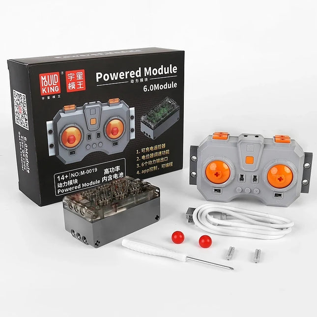 Technical Motor Power Programmable 6 Channel APP Lithium Remote Controller Building Block Power Module High Power Battery bricks