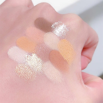 1Pc DIKALU Peach Kumquat Eyeshadow Palette Nude Pink Purple Eye Pearl Glitter Shadows Korean Charming Contour Eyes Make Up
