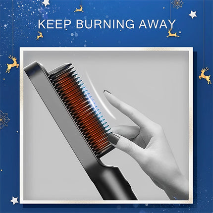2 in 1 Electric Straightening Comb Straight Hair Is Formed Smoothly in One Step Curls Are Easily Created Multifunctional Styling