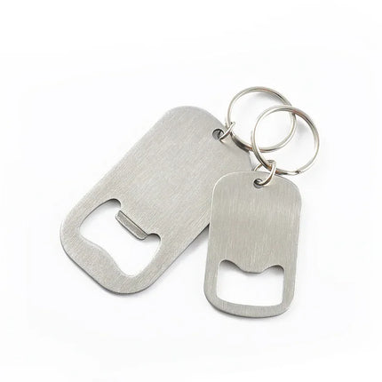 Portable Metal Stainless Steel Bottle Opener Keychain Soda Drink Starter Portable Bottle Openers Bar Key Chain Pendant Creative