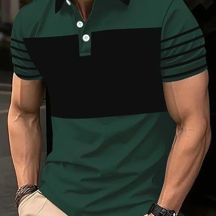 2026 Comfortable Summer Men's Short Sleeved Polo Shirt 100% Polyester Fiber Quick Drying Design Summer Casual Daily Wear Top
